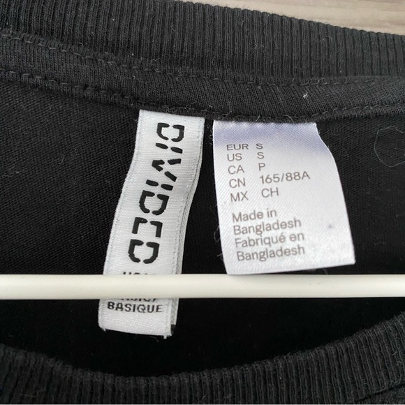 H&M Black Crop Top - Picture 2 of 3